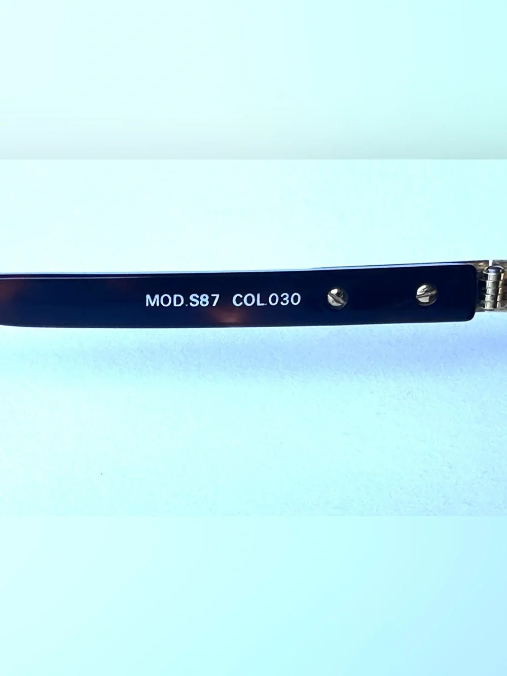 Versace Gold Frame Sunglasses with Gray Blue Lenses